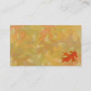 Autumn leaves, business cards