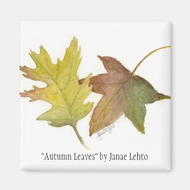 "Autumn Leaves" by Janae Lehto Magnet (Front)