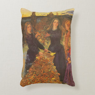 Autumn Leaves by Sir John Everett Millais Decorative Cushion