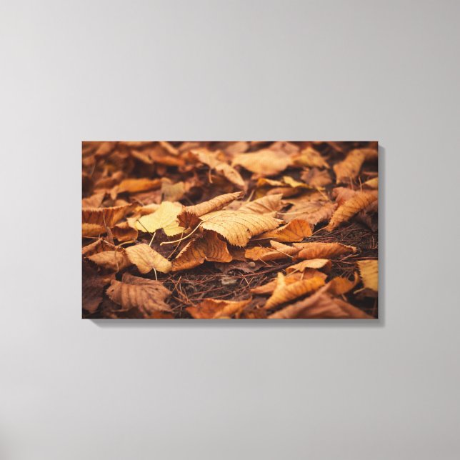 Autumn leaves canvas print (Front)