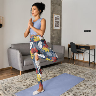 Autumn Leaves Capri Leggings