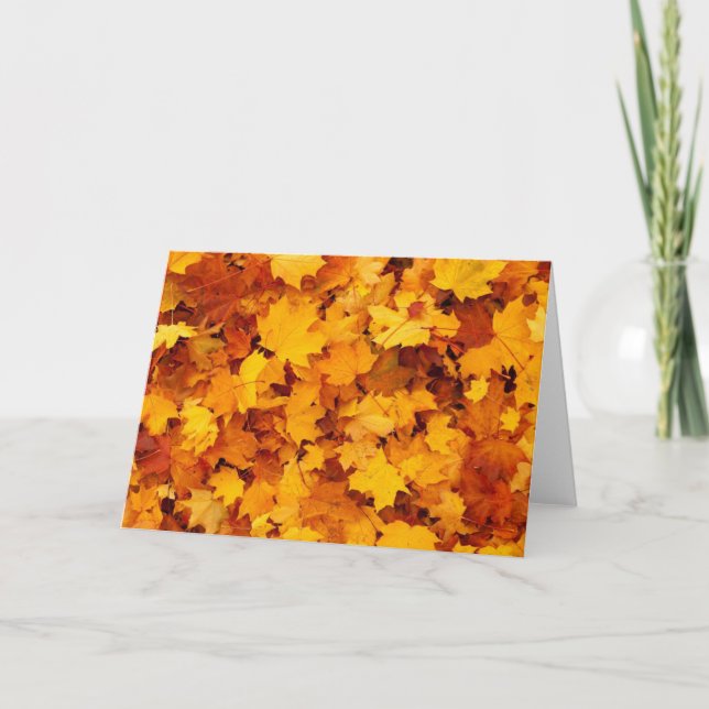 Autumn Leaves Card (Front)