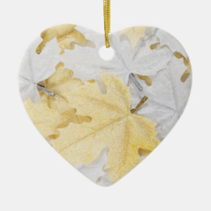 Autumn Leaves Ceramic Tree Decoration