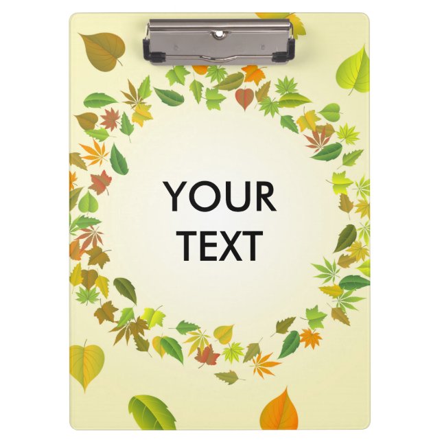 Autumn leaves clipboard (Front)