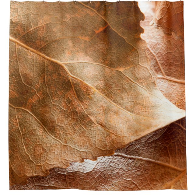 Autumn leaves closeupabstract,autumn,background,br shower curtain (Front)