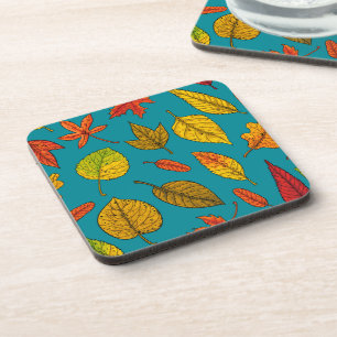 Autumn leaves coaster