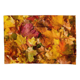 Autumn Leaves: Colourful Seamless Array. Pillowcase