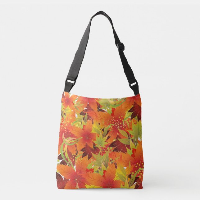 Autumn Leaves  Crossbody Bag (Front)