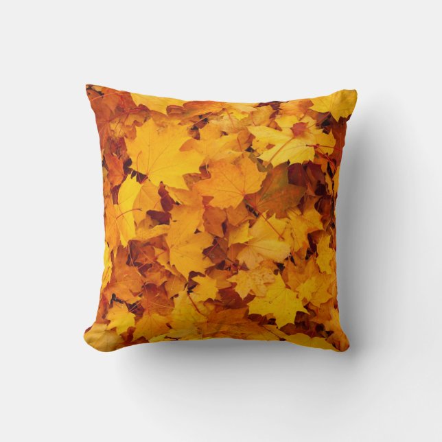 Autumn leaves cushion (Front)