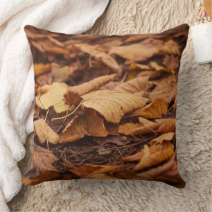 Autumn leaves cushion