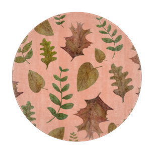 Autumn leaves cutting board