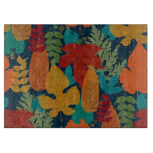 Autumn leaves cutting board
