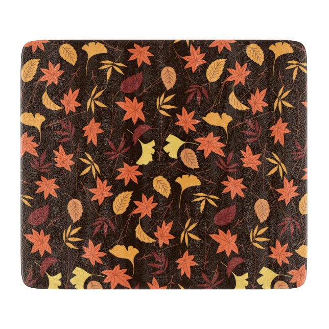 Autumn Leaves Cutting Board (Front)