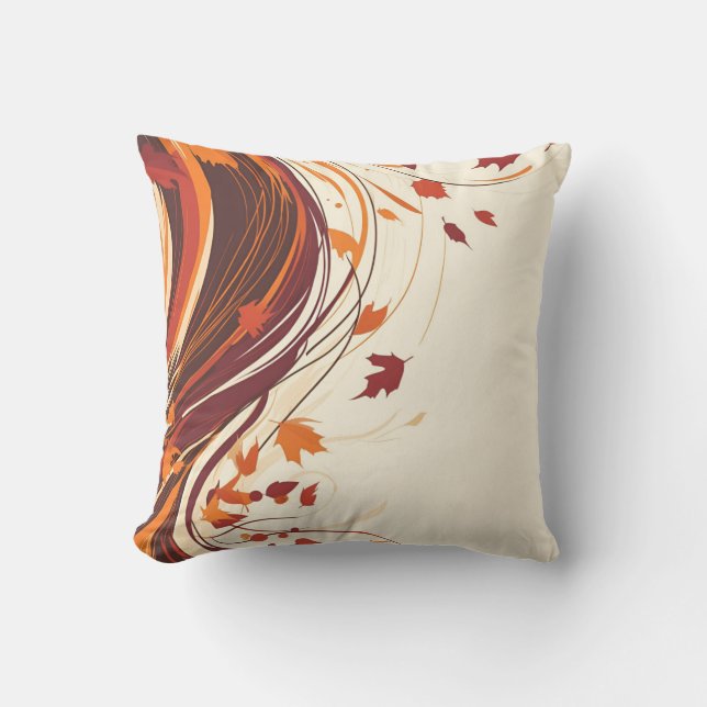 Autumn Leaves Decorative Pillow (Front)