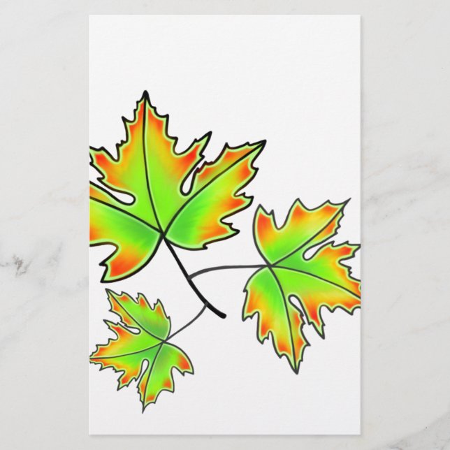 Autumn Leaves elegant fall botanical (Front)