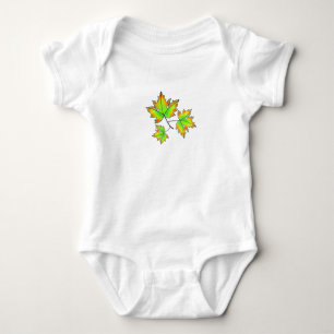 Autumn Leaves elegant fall botanical Baby Bodysuit