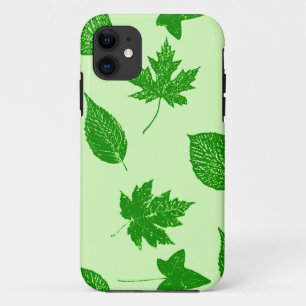 Autumn leaves - emerald and lime green Case-Mate iPhone case