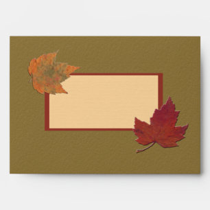 Autumn Leaves Envelope for 5"x7" Sizes