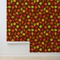 Autumn Leaves Fall Color Cartoon Pattern