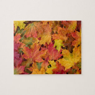 Autumn Leaves Fall Colour Family Quiet Fun Jigsaw Puzzle
