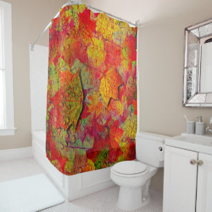 Autumn Leaves Fall Colourful Nature Seasonal leaf Shower Curtain