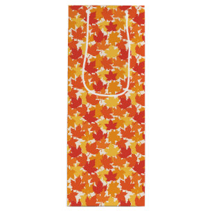 Autumn Leaves Fall Colours Wine Gift Bag