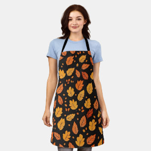 Autumn Leaves Fall Pattern Apron
