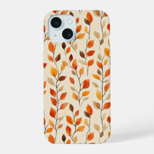 Autumn Leaves Fall Pattern iPhone 15 Case