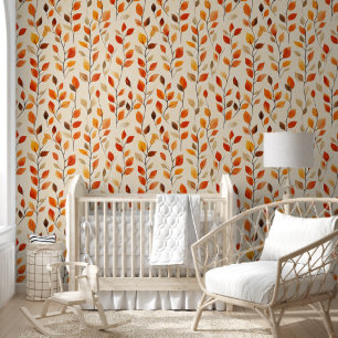 Autumn Leaves Fall Pattern Wallpaper