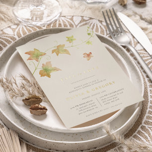 Autumn Leaves Fall Rehearsal Dinner