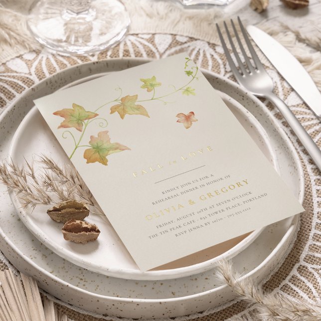 Autumn Leaves Fall Rehearsal Dinner (Creator Uploaded)