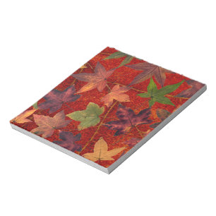 Autumn Leaves Fall Season Tree Leaf Colourful Notepad