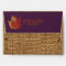 Autumn Leaves, FAUX Burlap A7 Envelope