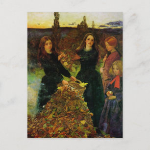 Autumn Leaves Fine Art Postcard