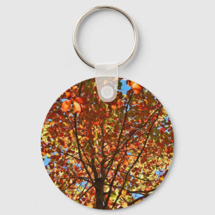 Autumn Leaves Fireworks Key Ring