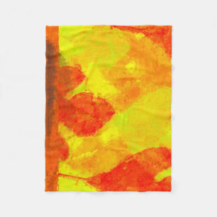 Autumn Leaves Fleece Blanket