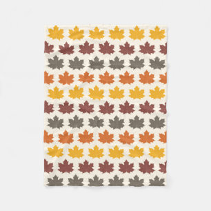 Autumn Leaves Fleece Blanket