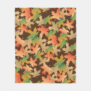 Autumn Leaves Fleece Blanket