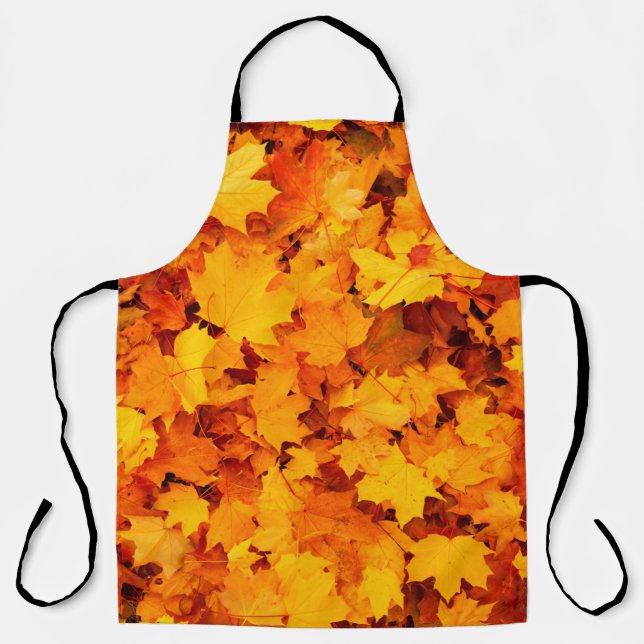 Autumn leaves foliage autumn leaves apron (Front)
