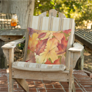 Autumn leaves foliage cushion