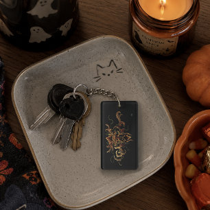 Autumn Leaves Forest Dryad Spirit Green Man  Key Ring