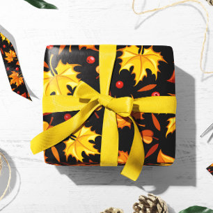 Autumn Leaves Gift Wrap   Autumn Gift Wrap