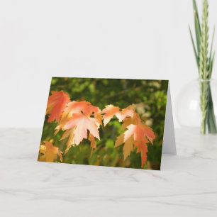 Autumn Leaves Glow Card