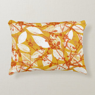 Autumn Leaves: Golden Vintage Repeat Decorative Cushion