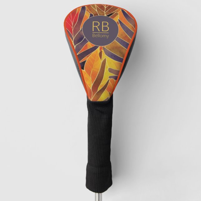 Autumn Leaves Golf Head Cover (Front)