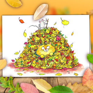 Autumn Leaves Greeting Card