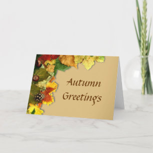 Autumn Leaves Greetings Card