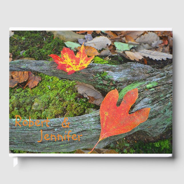 Autumn Leaves Guest Book (Front)