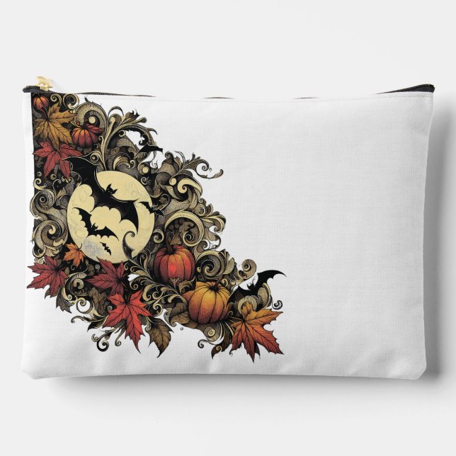 Autumn leaves. Halloween pattern. Accessory Pouch (Front)