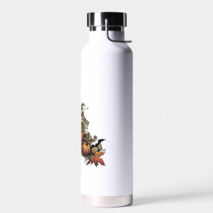 Autumn leaves. Halloween pattern. Water Bottle